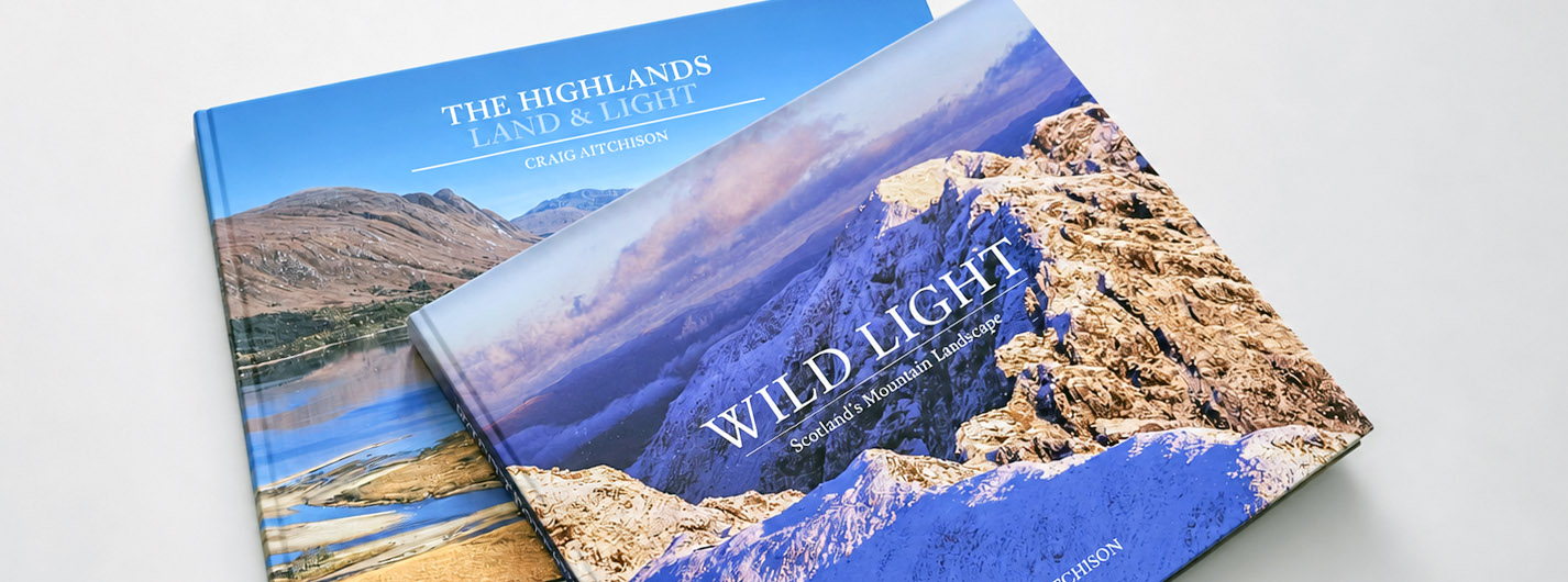 The Highlands and Wild Light, both books by Craig Aitchison