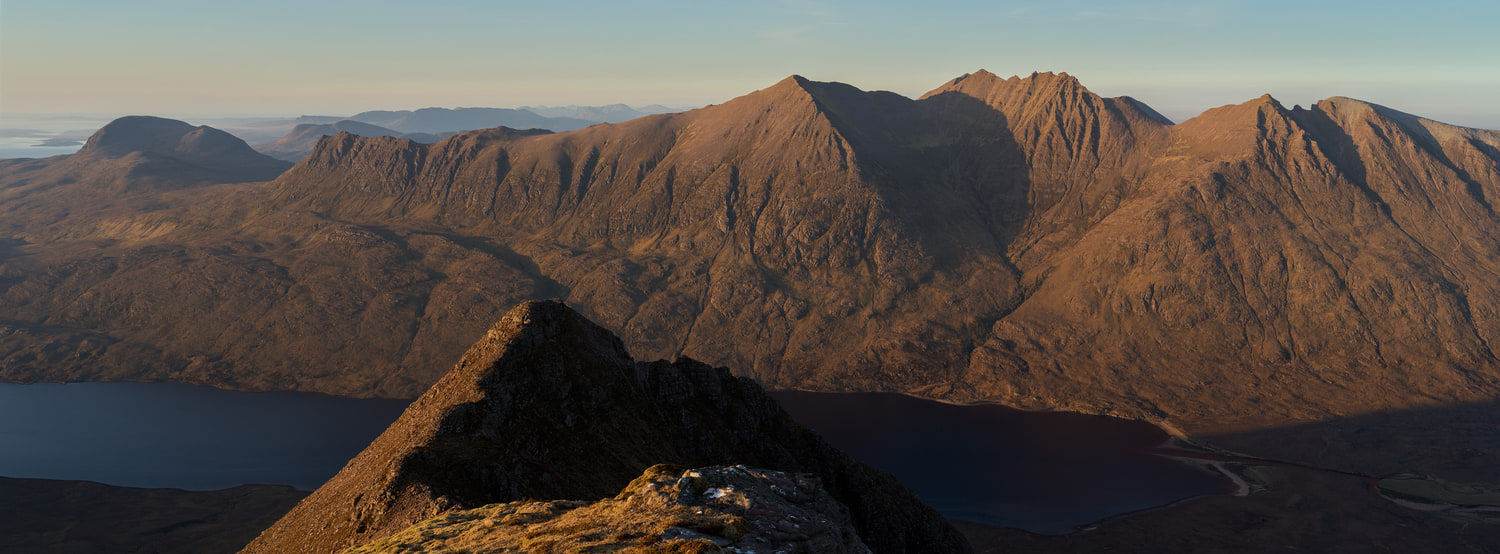 An Teallach from Beinn Dearg Mòr, Fisherfield Forest