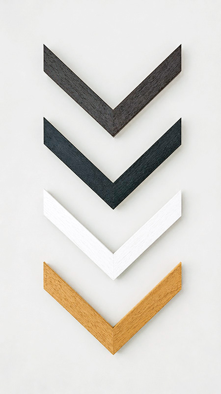 Four frame woods stacked vertically